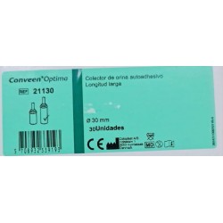 COLECTOR ORINA AUTOADHESIVO SILICONA 30MM ( pitochin ) c/30 uds